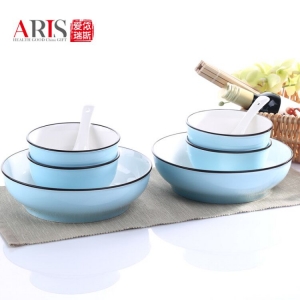 星空蓝/淡雅粉--12头餐具
